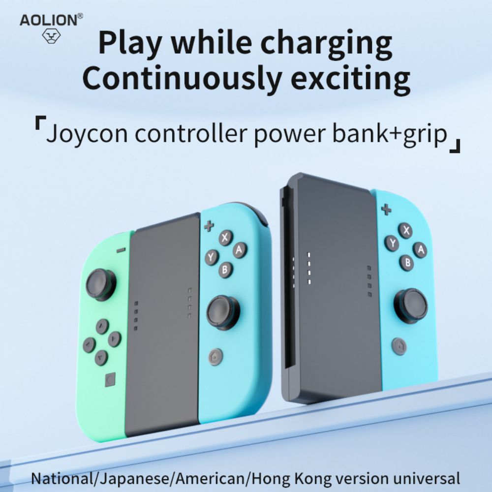 Gaming Kit Accessories Nintendo Switch - AOLION Impugnatura di Ricarica Portatile per