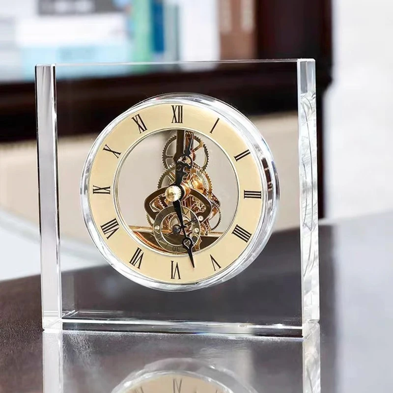 Accessories For Your Gaming Room - Orologio da tavolo silenzioso in cristallo