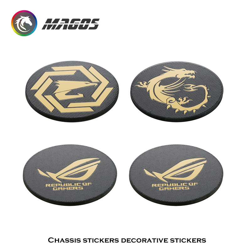 Gaming Accessories Decor - Adesivo in metallo per ventola del
