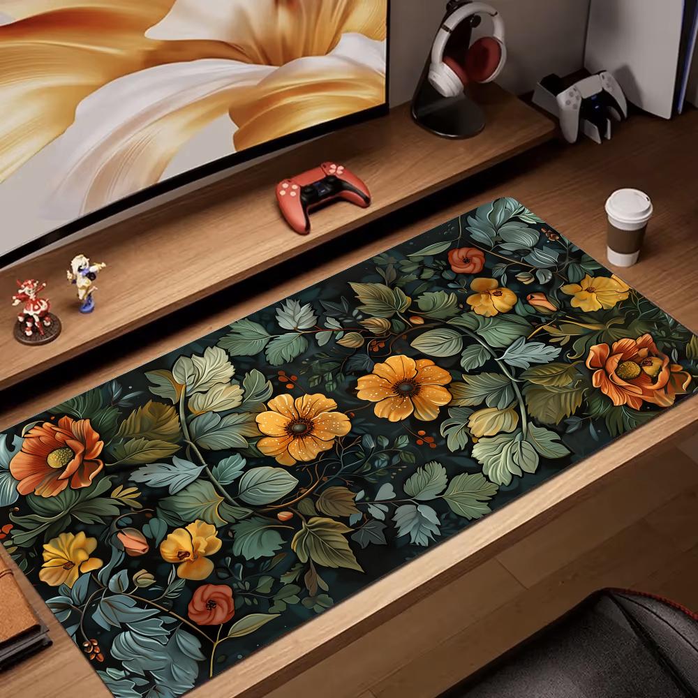 Gaming Accessories Retro - Retro fiore arte rendering Mouse Pad