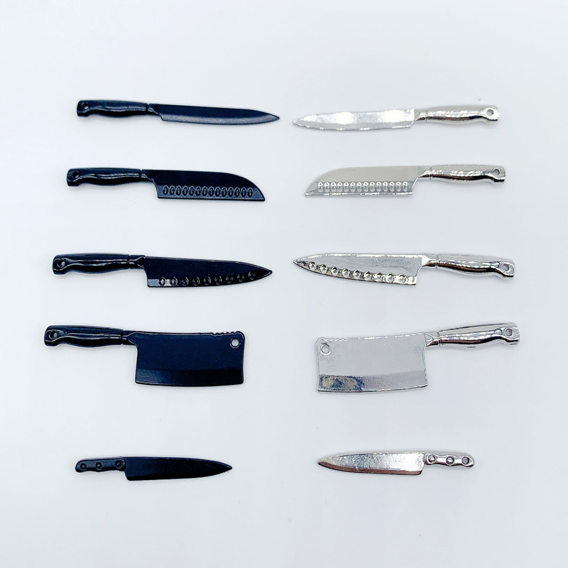 Gaming Kitchen Accessories - 1/12 casa delle bambole mini coltelli