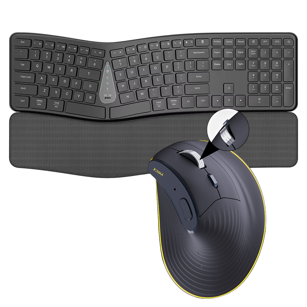Gaming Accessories Combo - Combinazione tastiera e mouse wireless 2.4G,