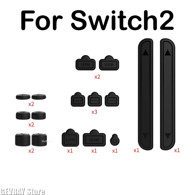 Tappi antipolvere in silicone  - Gaming Kit Accessories Nintendo Switch recensione e prezzo